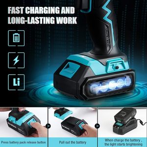 DURATECH Industrial 20V Cordless Drill Driver <b>Set</b> with Brushless Motor 50 Nm Max <b>Torque</b> 1/2 in Chuck Size for Home Improvement - Product Image 2