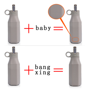 Portable Reusable 350ml Outdoor Kids Silicone Water Drinking Bottle <b>Soft</b> Sports BPA FREE Silicone Baby Water Bottle - Product Image 4