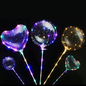 High Quality Bobo Ballon 18/20 Inches Colorful LED <b>Balloon</b> Light Flashing Balon Party <b>Decoration</b> Globos Bobo <b>Balloon</b> Handle - Product Image 2