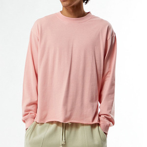 <span class=keywords><strong>Top</strong></span> Corto a Maniche Lunghe di Alta Qualità per Uomo, Maglia a Maniche Lunghe Semplice, <span class=keywords><strong>Crop</strong></span> <span class=keywords><strong>Top</strong></span> Boxy - Product Image 2