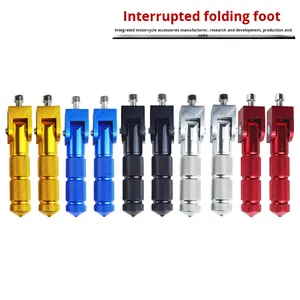 Accesorios para Motocicletas y Scooters Eléctricos, Reposapiés Plegables de Aleación de Aluminio CNC para la Sección Central, Reposapiés Delanteros/Traseros - Product Image 2