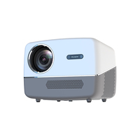 Projecteur LED portable Veacine A6 1080P 4K avec Android 12 et haut-parleurs intégrés pour cinéma maison, école, bureau