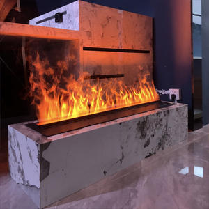 Kontrol APP pintar uap LED api TV dekoratif perapian suara kayu bakar retak 3D Air Vapor perapian listrik - Product Image 1