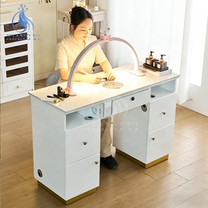 <span class=keywords><strong>Mesa</strong></span> <span class=keywords><strong>de</strong></span> Manicura <span class=keywords><strong>de</strong></span> Lujo con un Solo Espacio <span class=keywords><strong>de</strong></span> Almacenamiento, <span class=keywords><strong>Mesa</strong></span> <span class=keywords><strong>de</strong></span> Salón para Uñas con Muchos Cajones - Product Image 1