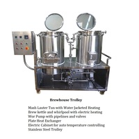 Offre Spéciale 50l 100l petit système de bière équipement de brasserie kit de bière de brassage à domicile test pilote équipement de brassage de bière à vendre