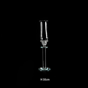 GJ-CH05-1 Wholesale Crystal Candelabra Wedding <b>Glass</b> Candlestick Set of 6 <b>Glass</b> <b>Candle</b> <b>Holder</b> Candlesticks for Home Wedding - Product Image 5
