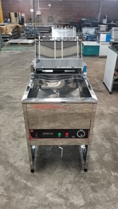 Poêle à frire profonde en acier inoxydable antirouille, poêle à frire électrique antiadhésive avec couvercle pour les stands de rue chinois - Product Image 2