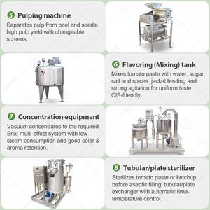 Ligne de production complète de transformation de la tomate en purée, entièrement automatique, mini, 100 kg/h, toutes les machines - Product Image 5