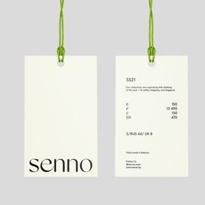 Etiquetas colgantes de papel creativas y ecológicas; ideales para marcas de moda; formas y tamaños personalizables; etiquetas para bolsos y calzado - Product Image 5