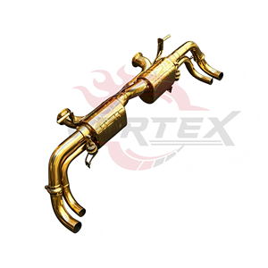 ระบบท่อไอเสียแบบ Catback Vortex Valvetronic สำหรับ Audi R8 5.2L V10 สีทองเคลือบด้วยไฟฟ้า สแตนเลส ชุดแต่งสำหรับรถแข่ง - Product Image 3