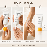Crème solaire hydratante SPF 50 1,69 fl oz |   Glow Natural Face Sans Effet Blanchesur Acide Hyaluronique Niacinamide Sans Huile