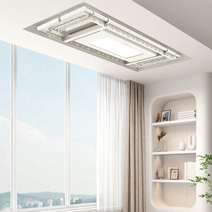 Tendedero Inteligente con Pantalla Grande, Iluminación Ajustable y Barra de Secado Extensible, Blanco, Negro, Gris - Product Image 5