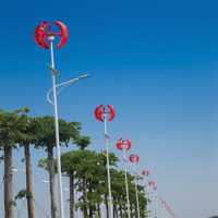Générateur éolien à axe vertical Luvorb 800W à double turbine, démarrage à faible vitesse, surveillance des lumières et électrification rurale