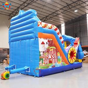 Structure gonflable combinée Thème Parc d'attractions Manège de la Foire Foraine Clown Roue Gigante en PVC 6x4m Capacité 5-10 Personnes Jeu Gonflable pour Enfants - Product Image 6