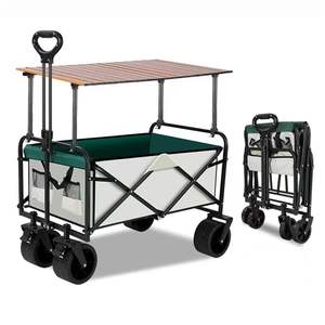 Chariot de plage ultra-compact, pliable, robuste, chariot utilitaire pour la plage et les courses - Product Image 1
