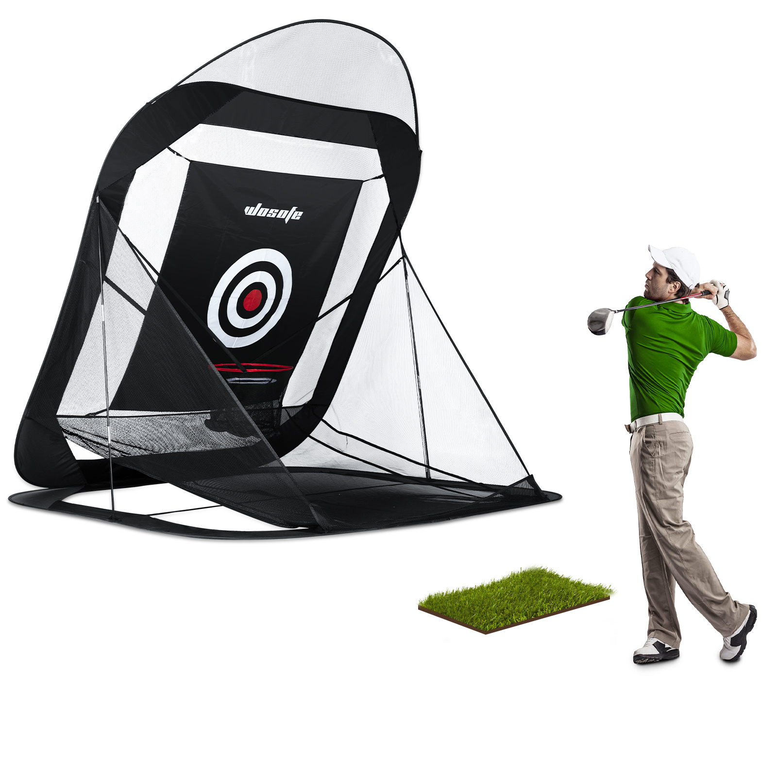 Backyard Driving Indoor and Outdoor Portable  Practice Net Automatic Ball Return System Target Sheet Golf Net