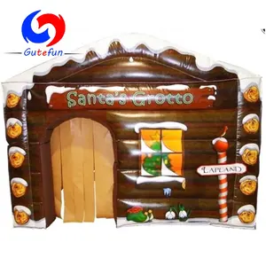Grotto Tiup Santa Yang Fantastis, Tenda Rumah Sinterklas Tiup Besar untuk Acara Natal