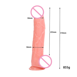 Dildo PVC medis 12 inci dengan cangkir isap mainan seks <span class=keywords><strong>Penis</strong></span> ukuran besar realistis untuk wanita masturbasi produk seks pas untuk dewasa - Product Image 2