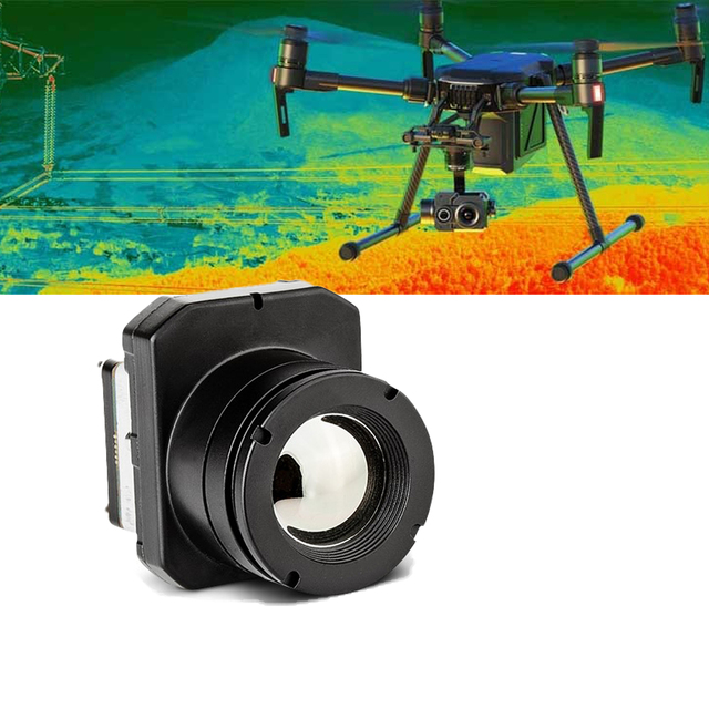 Hti 256x192/384x288/640x512 Resolution FPV Thermal Imaging Camera FPV Drone Accessories Parts Mini Camera Thermal Camera Module