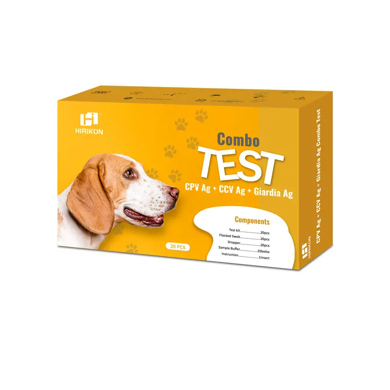 Köpek sağlık kontrolü için Hirikon kombine hızlı Test CPV CCV GIA köpekler için diferansiyel tanı testi