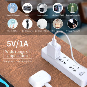 อะแดปเตอร์<span class=keywords><strong>ชาร์จ</strong></span>ไฟแบบ USB สำหรับติดผนัง <span class=keywords><strong>ชาร์จ</strong></span><span class=keywords><strong>เร็ว</strong></span> 10W วัสดุ PC สำหรับ 11-14 Pro Max <span class=keywords><strong>Mini</strong></span> R/S 6 Plus <span class=keywords><strong>iPad</strong></span> อุปกรณ์เสริมสำหรับการเดินทาง - Product Image 3