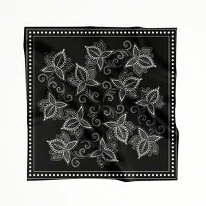 Écharpe en soie personnalisée offrant des designs sur mesure et un look haut de gamme, idéale pour ceux qui aiment le style des écharpes en soie de créateurs - Product Image 2