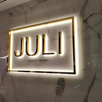 Enseignes lumineuses LED 3D personnalisées en aluminium pour salons de coiffure, étanches IP65, compatibles Google Assistant, application de direction extérieure