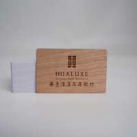Pass NFC en bois artisanal naturel pour le partage de données Google Music