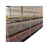 Poulailler de haute qualité à trois étages en forme de H, galvanisé à froid, cages à poulets, cages à poulets de chair pour usage agricole et domestique