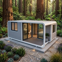 Villa Modulaire Préfabriquée Intelligente Apple Cabin Pod, Économe en Énergie, Ignifuge, Anti-Corrosion, Maison Capsule Apple