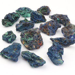 Vente en gros de cristaux de pierres naturelles de guérison, spécimens minéraux, cristaux d'azurite bleue, pierres brutes pour collection - Product Image 6