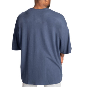 Camisetas de gimnasio para <span class=keywords><strong>hombre</strong></span> de talla grande al por mayor camisetas deportivas de entrenamiento de gran tamaño de algodón acanalado cubierta de cuello de bomba de entrenamiento de secado rápido sólido - Product Image 2