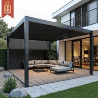 Toit de terrasse de jardin bioclimatique imperméable, mobilier d'extérieur, gazebo, terrasse, pergola