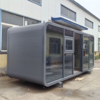 Casa Prefabricada Modular de Lujo 2026, Totalmente Equipada, Estilo Cabaña Apple, Casa Móvil para Campamento