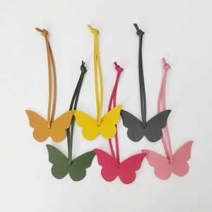 Promotional Butterfly <b>Bag</b> <b>Charm</b> PU Leather Handbag <b>Charm</b> for Purse Cute Butterfly Keychain - Product Image 2
