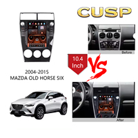 Pas cher prix Android GPS Navigation 10.4 pouces écran voiture stéréo Radio voiture jouer vidéo jouer pour Mazda 6 2004-2015