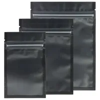 Logo personnalisé clair givré emballage de vêtements refermable sacs noirs à fermeture éclair sac à fermeture éclair pour boutique