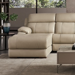 Sillones Reclinables Seccionales de Cuero Genuino en Forma de L, Sofá Cama con Almacenamiento para Sala de Estar, Juego de Sillones Reclinables Modernos de Lujo - Product Image 3