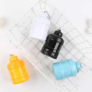 Factory Price <strong>Plastic</strong> <strong>Mini</strong> Barrel 100-200ml Direct Drinking for Whey for Protein Bottle Container Jar for Gym for Travel Camping - Product Image 1