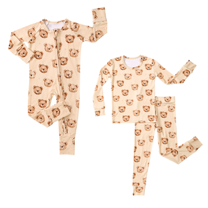 Pijamas de Bambú Orgánico Suaves y Cómodos para Niños y Niñas, Ropa de Dormir para Bebés, Conjunto de 2 Piezas, Mameluco para Bebé - Product Image 1