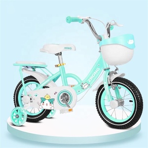 Bicyclette pour fille, vélo 18 <span class=keywords><strong>pouces</strong></span>, couleur rose, nouveau style, avec roues d'entraînement, bicyclette pour fille, - Product Image 2