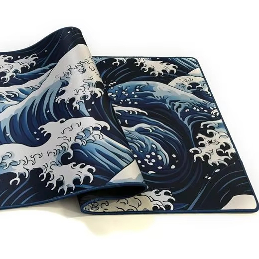 Customize Printed, Non Slip, Environmentally Friendly, Large Rubber Gaming Mousepad Playmat Mouse Pad