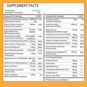 Cápsulas Blandas de Multivitaminas y Minerales OEM ODM con Vitamina, Calcio e Ioduro para Apoyar la Energía, la Inmunidad, la Función Muscular, la Salud Ósea y Cardíaca - Product Image 6