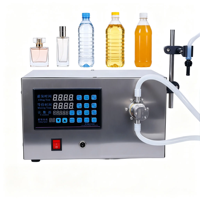 Machine de remplissage semi-automatique à quatre buses pour eau, solvant, parfum, huile lubrifiante et divers liquides à faible et moyenne viscosité
