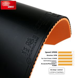 Vente en gros Raquette de tennis de table <span class=keywords><strong>DHS</strong></span> Qualité supérieure <span class=keywords><strong>Hurricane</strong></span> <span class=keywords><strong>3</strong></span> Couvercle en caoutchouc inversé Portable Excellent produit à boutons - Product Image 2
