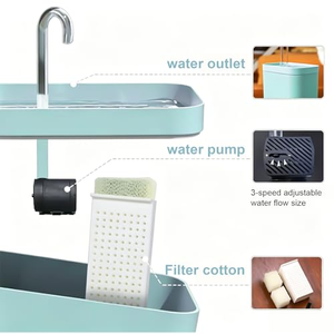 Cat <b>Water</b> Fountain Auto <b>Filter</b> USB Electric Mute Cat Drinker Bowl 1.5L Recirculate Filtring Drinker for Cats Pet <b>Water</b> Dispenser - Product Image 3