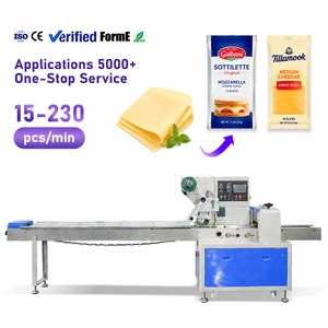 Machine d'emballage Flow Pack à fonctionnement simple, ligne d'emballage automatique pour fromage, viande et aliments - Product Image 1
