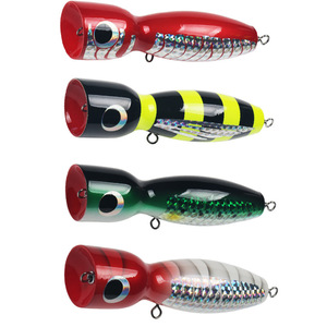 Señuelo de madera tipo Popper de 120g y 175mm para pesca en agua salada desde embarcación. - Product Image 1