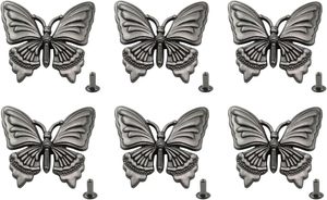XGNG PCS Alloy Butterfly <b>Rivet</b> Buckle Vintage Metal Clasp <b>Leather</b> Craft Bag Shoe Decoration Sewing Notions Supplies - Product Image 2