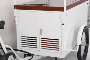 Nouveau commerce de détail alimentaire chariot <span class=keywords><strong>e</strong></span> vélo de crème glacé<span class=keywords><strong>e</strong></span> Mobile congélateur vélo avec solaire à vendre - Product Image 3